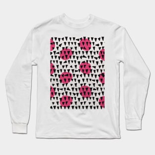 Rain Drops Triangles Long Sleeve T-Shirt